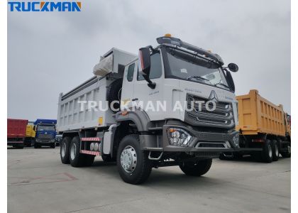 10 Wheels 380HP SINOTRUK HOWO NX 6x4 Tipper Truck Arrive At Guyana