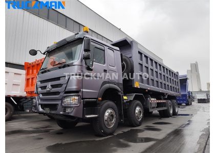 12 Wheels SINOTRUK HOWO 400HP Dumper Truck To Guinea