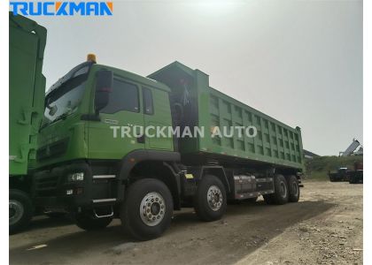 SINOTRUK HOWO TX 400HP 8x4 12 Wheels 50 Tons Tipper Truck For DRC 