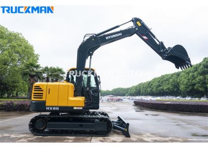 Mini HYUNDAI HX80 7 Tons Crawler Excavator To Guyana