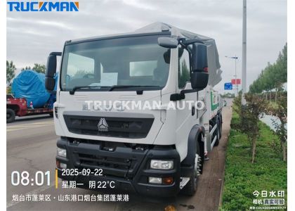 37m SINOTRUK HOWO TX 6X4 XCMG SCHWING XS37 Concrete Pump Truck For Surinam
