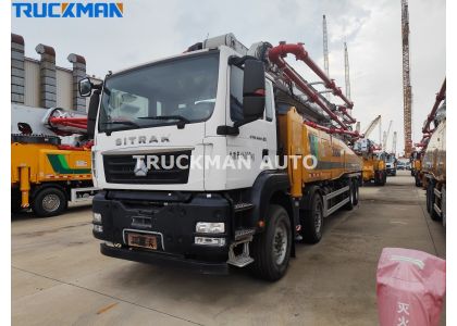 SINOTRUK HOWO 8X4 XCMG SCHWING 60m Concrete Pump Truck To Mexico