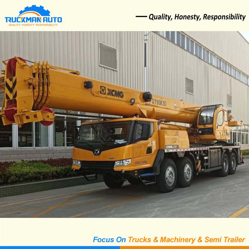XCMG QY80K5D 80 Tons 49.5 Meters Truck Crane For Burkina Faso